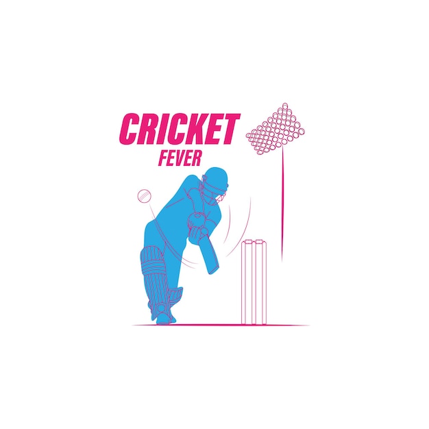 Vector illustration of T20 Cricket Tournament 2023 social media story feed mockup template