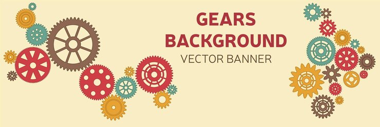 Vector vector illustration of technological and industrial web banners or backgrounds highly detailed