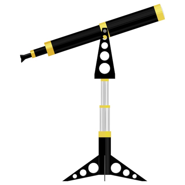 Vector illustration of a telescope