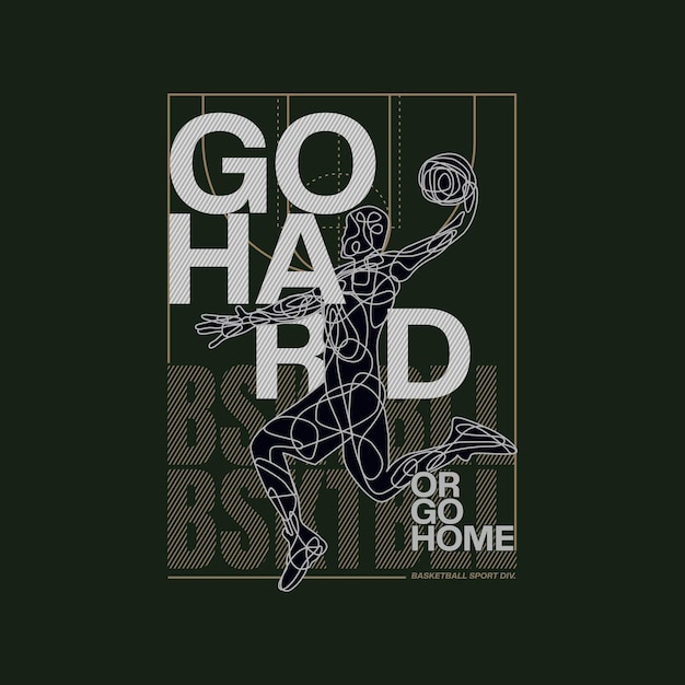 vector illustration on the theme of basketball in brooklyn Vintage design
