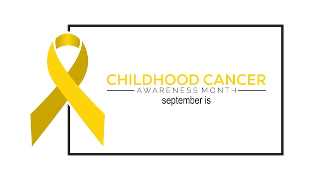 Vector vector illustration on the theme of childhood cancer awareness month banner design template vector