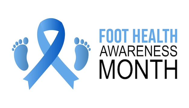 Vector illustration on the theme of Foot health awareness month observed each year during April