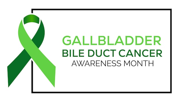 Premium Photo  Green awareness ribbon of gallbladder and bile