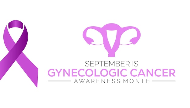 Vector vector illustration on the theme of gynecologic cancer awareness month observed each year