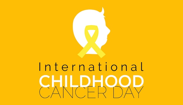 Vector illustration on the theme of international childhood cancer day observed each year during