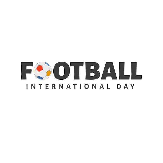 12月10日の国際サッカーデーをテーマにしたベクトルイラスト