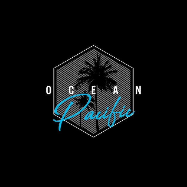 Vector illustration on the theme of ocean pacific.