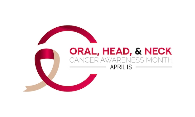 Vector illustration on the theme of Oral head and neck cancer awareness Month