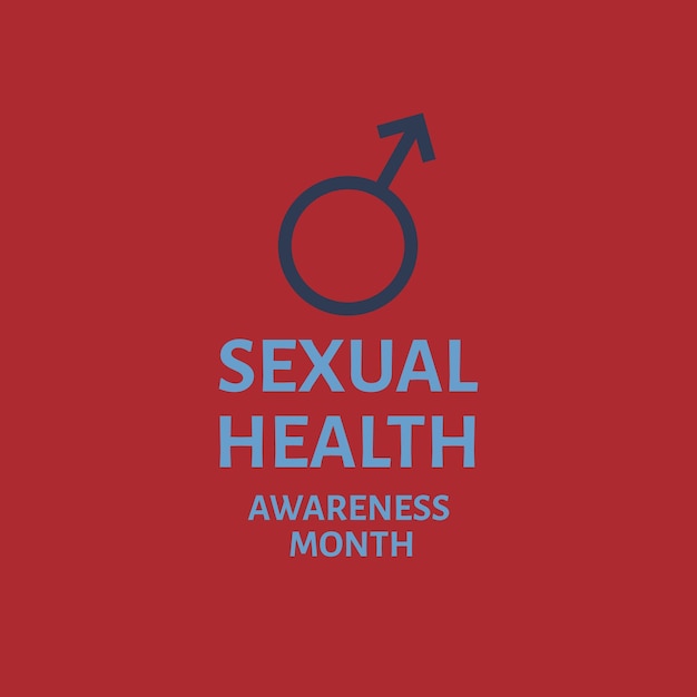 Vector vector illustration on the theme sexual health awareness month september