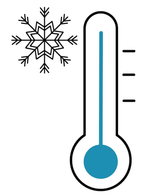 Vector vector illustration of a thermometer on a transparent background