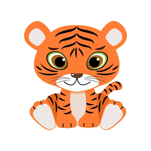 Vector vector illustration of tiger