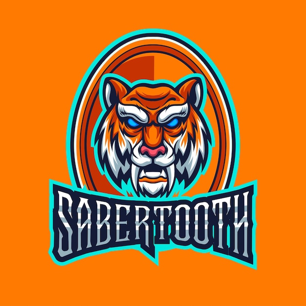 Vector vector illustration of tigers mascot for logo template