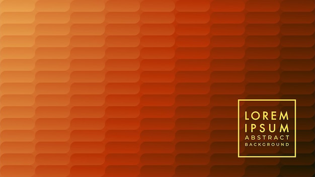 Векторная иллюстрация рисунка формы капсулы плитки с градиентом коричневого цвета Абстрактный геометрический шаблон оформления фона