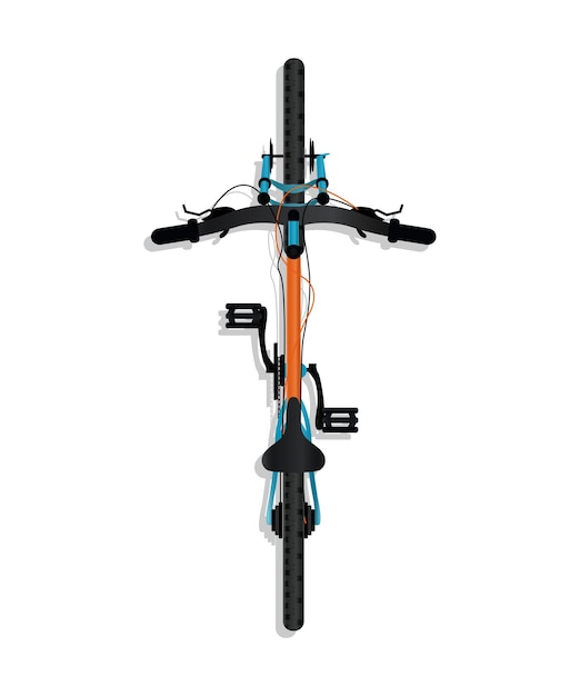 Vector vector illustration top view of realistic transport on a white background