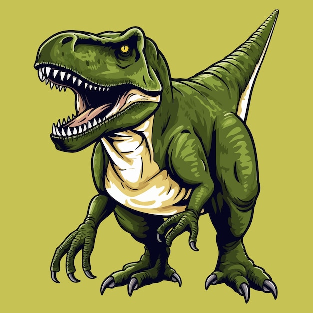 Vector Illustration of a TRex Dinosaur