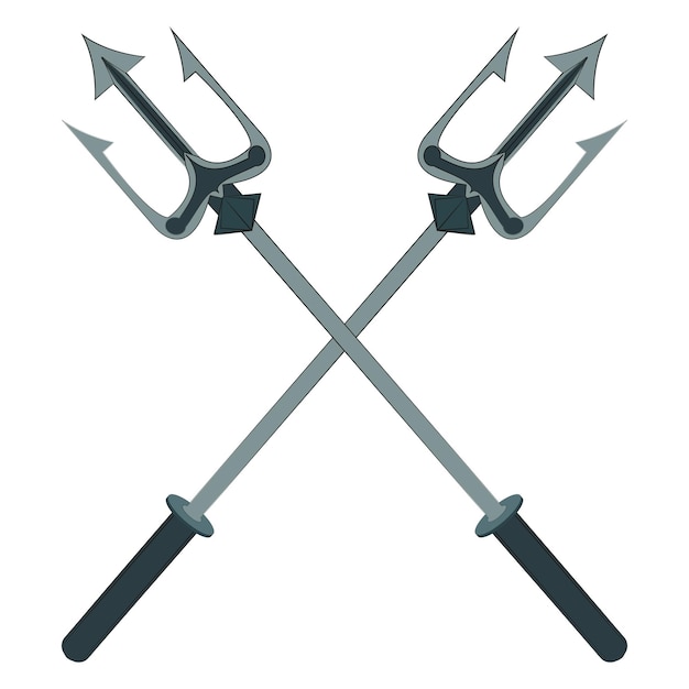 Vector illustration of a Trident isolated on transparent background