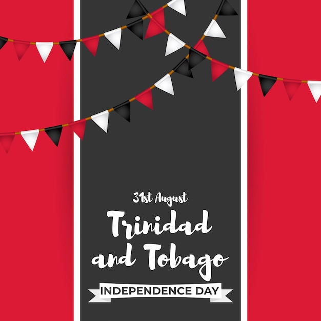 Vector illustration for Trinidad and Tobago Independence Day