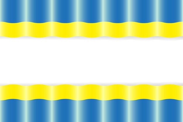 Vector illustration of Ukrainian flag Template for text