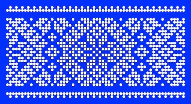 Vector illustration of Ukrainian ornament in ethnic style identity vyshyvanka embroidery