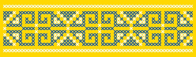 Vector illustration of ukrainian ornament in ethnic style identity vyshyvanka