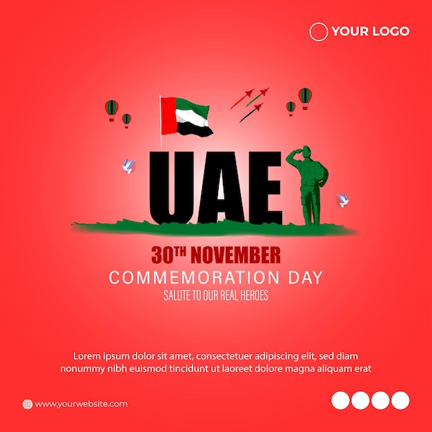 Vector illustration for united arab emirates commemoration day