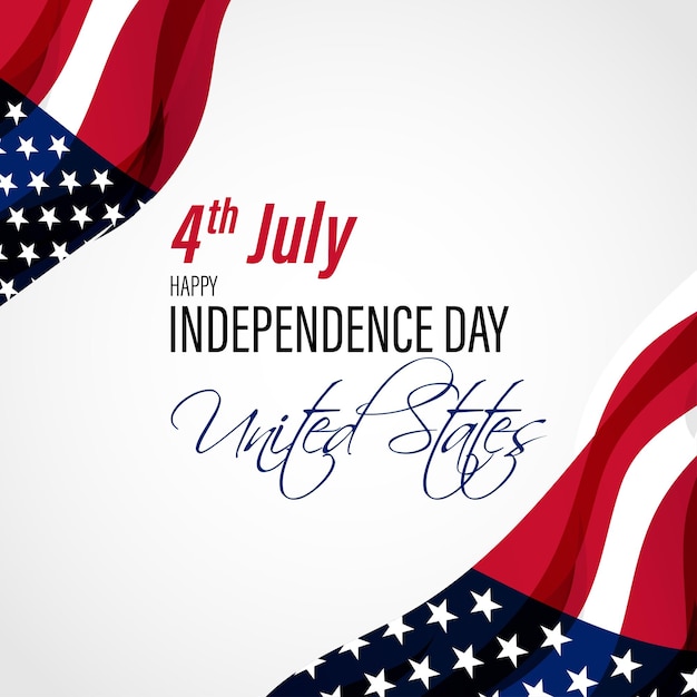 Vector illustration for US Independence Day 4th July