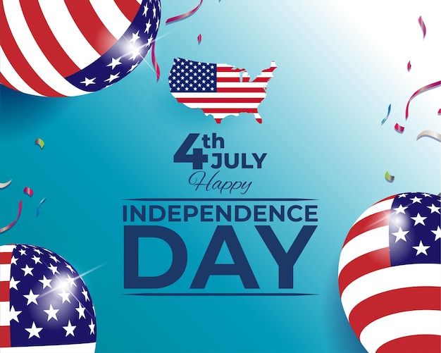 Vector illustration for us independence day sale banner