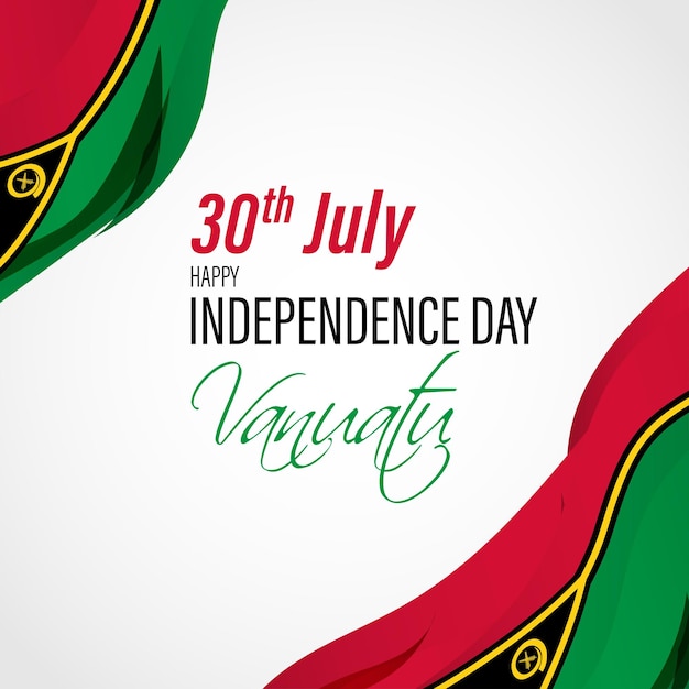 Vector illustration for vanuatu independence day