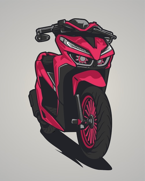 vector illustration vario with red color