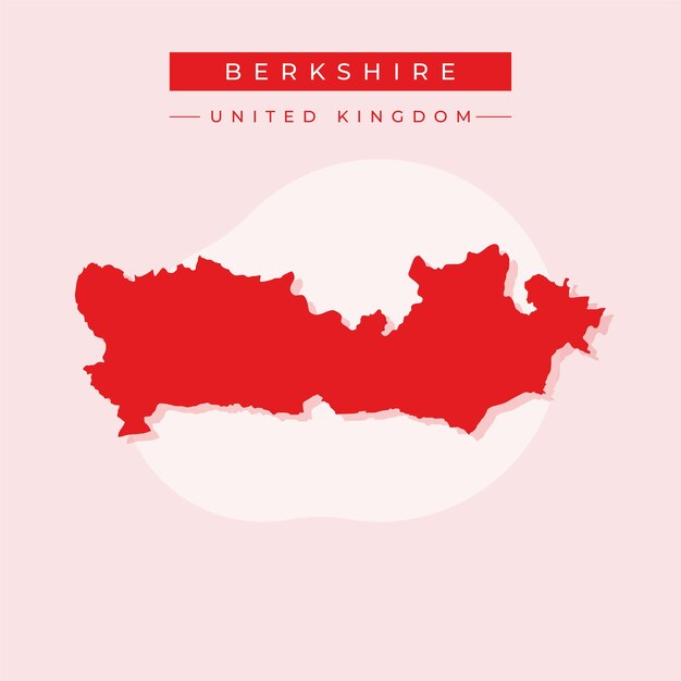 Vector illustration vector of Berkshire map United Kingdom
