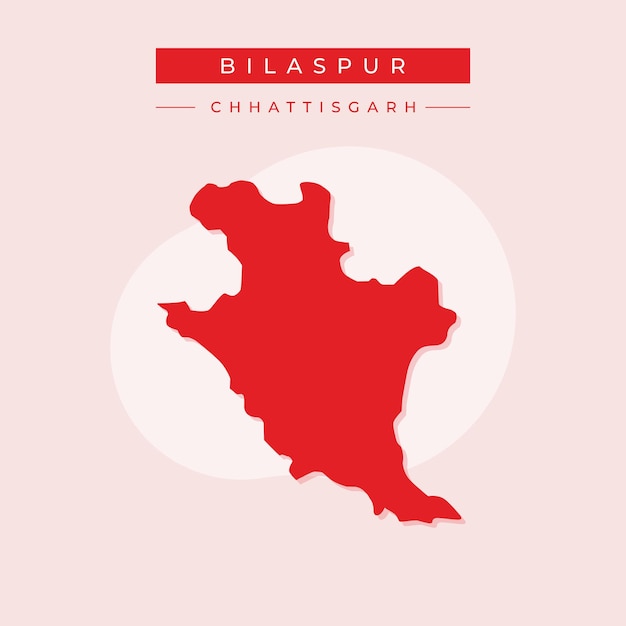 vector illustration vector of Bilaspur city map