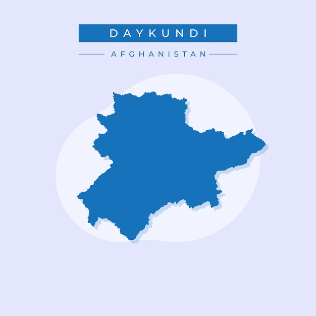 Vector illustration vector of daykundi map Afghanistan