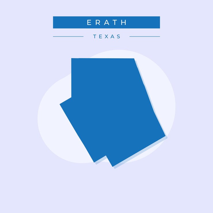 Vector vector illustration vector of erath map texas