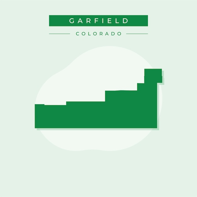 Vector vector illustration vector of garfield map colorado