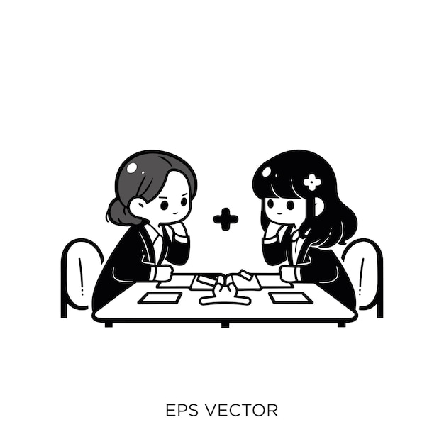 Vector vector illustration vector illustration chibi chibi illustration chibi art employee