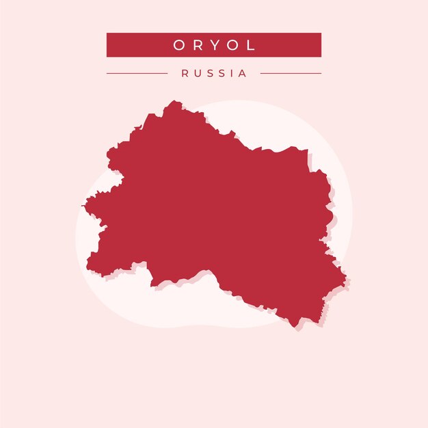 Vector illustration vector of Oryol map Russia