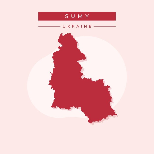 Vector illustration vector of Sumy map Ukraine