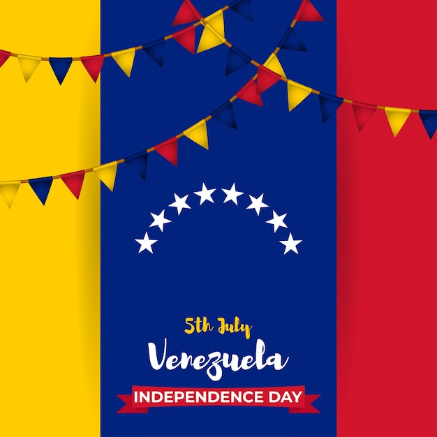 Vector illustration for Venezuela Independence Day