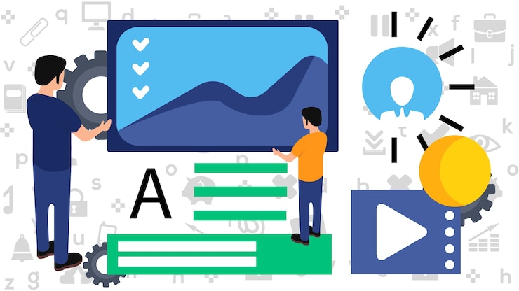 Vector vector illustration view image with icon background 