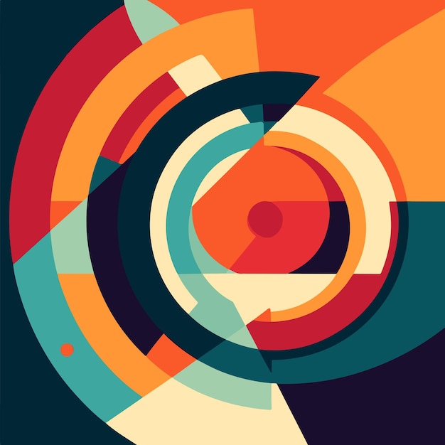 vector illustration wallpaper with abstract shapes