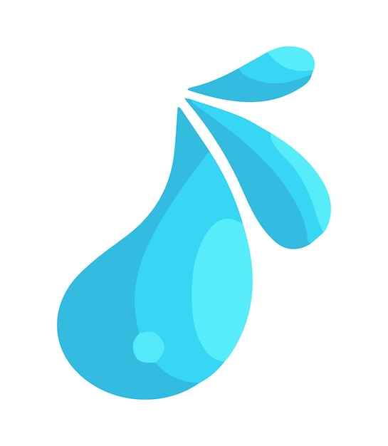 Vector vector illustration of water splashes