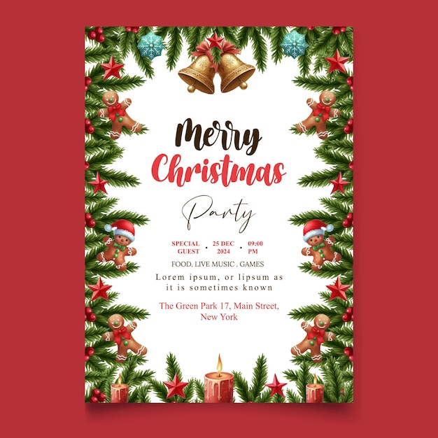 vector illustration watercolor happy valentines day party celebration poster template