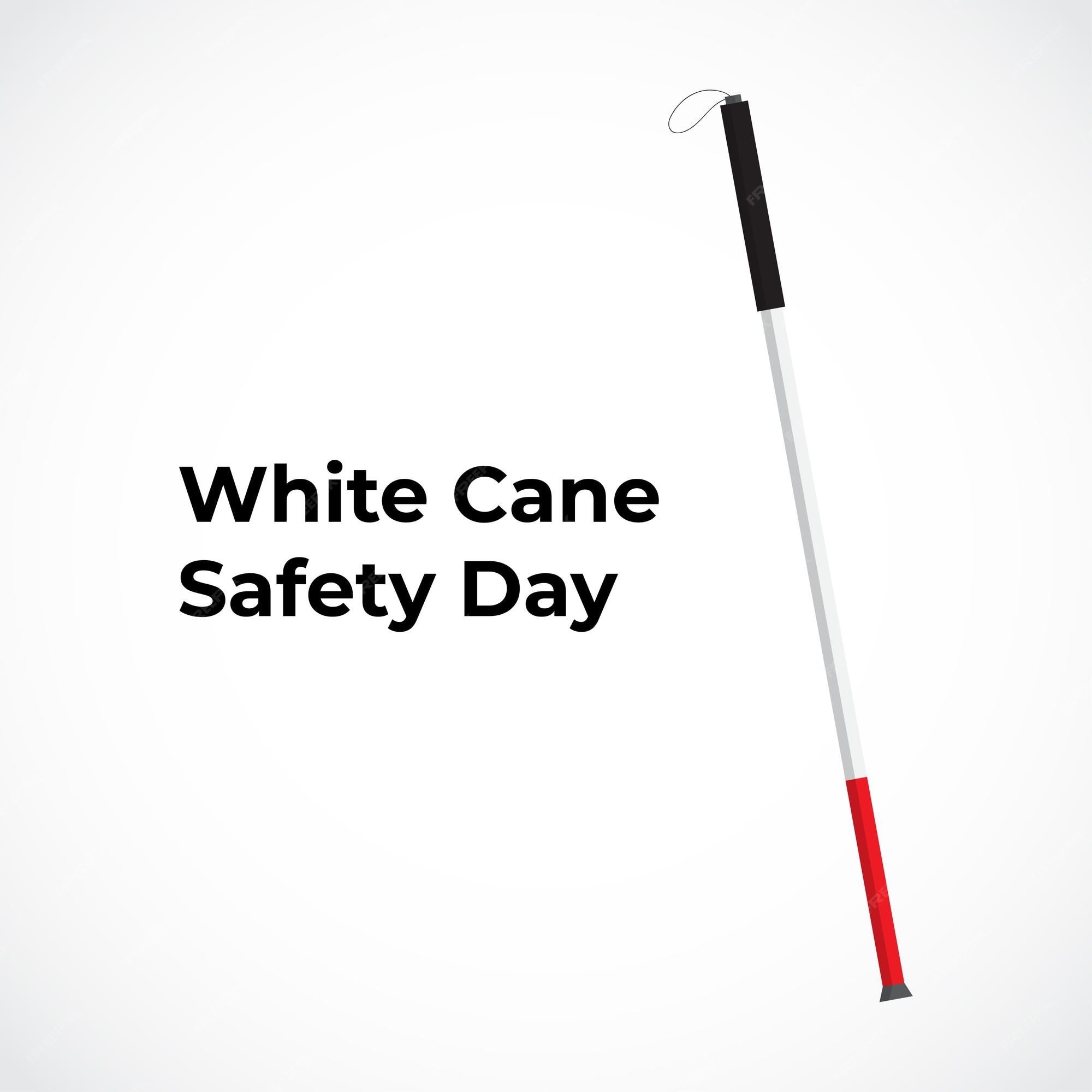 Premium Vector Vector illustration for white cane safety day banner
