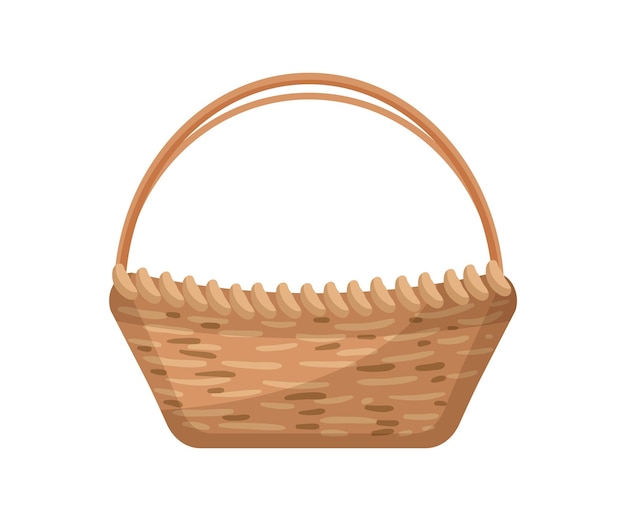 Vector vector illustration of wicker basket