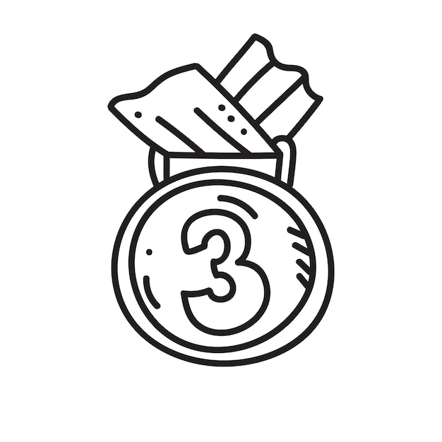 Vector illustration of winner medal