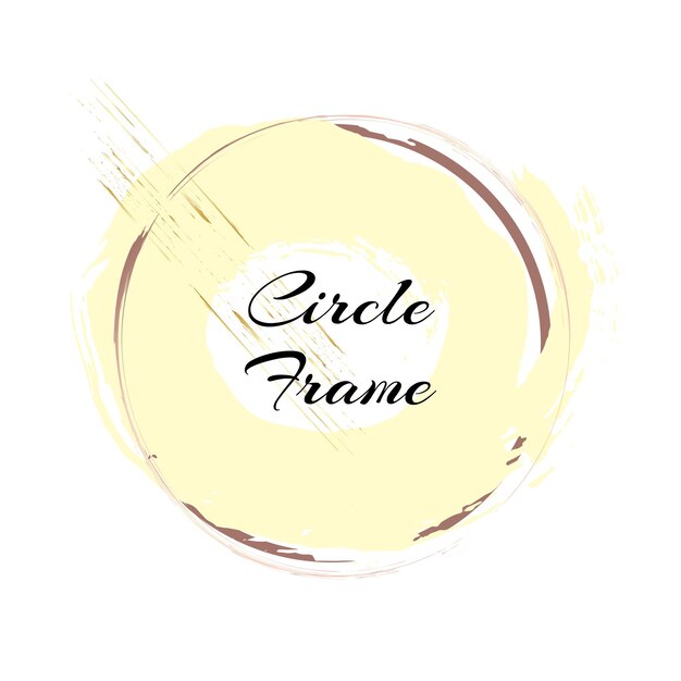 Vector illustration with circle New Year and Christmas frames or Valentines day Creative art frames created using grunge stains of gold and pink gold To style your text copy space