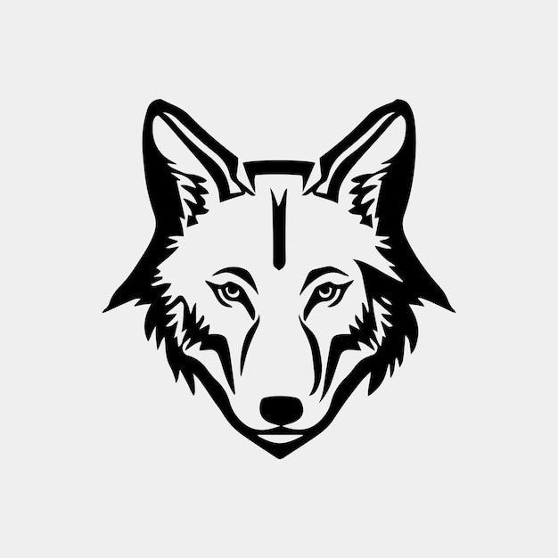 vector illustration of a wolf head