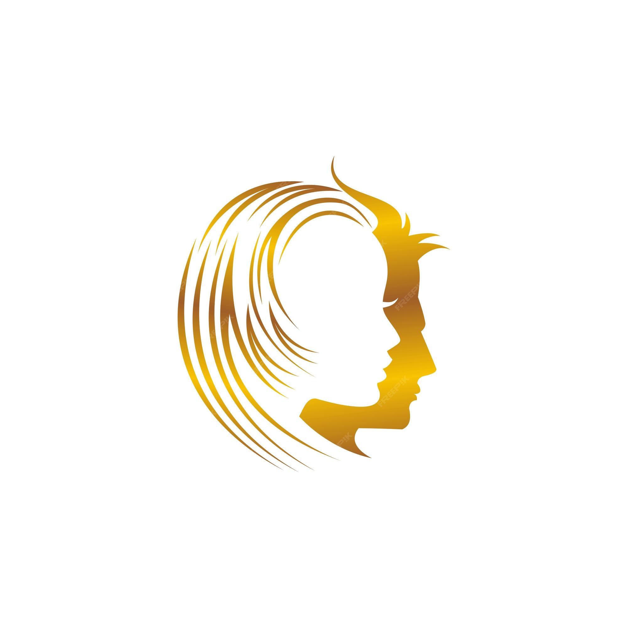 Premium Vector | Vector illustration of woman hair style icon, logo woman  on white background