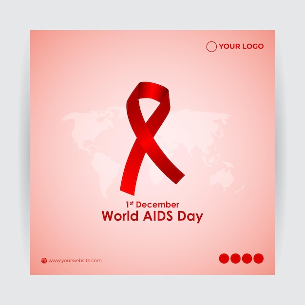 Illustrazione vettoriale per la giornata mondiale contro l'aids