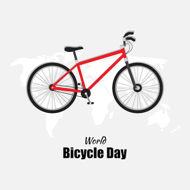 Vector illustration for world bicycle day